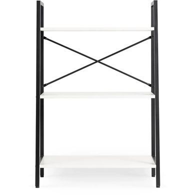 Стеллаж MEBEL ELITE VIOR белый / черный фотография