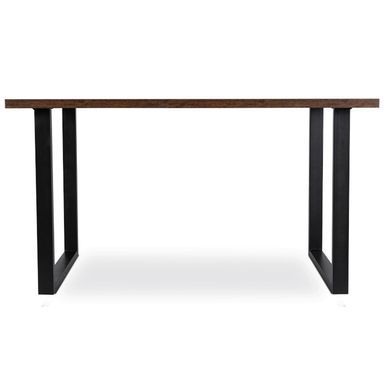 Стол MEBEL ELITE GLOS 135х80 см Дуб Рустик / Черный фотография
