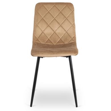 Стілець оксамитовий MEBEL ELITE FORIS Velvet Бежевий фотографія