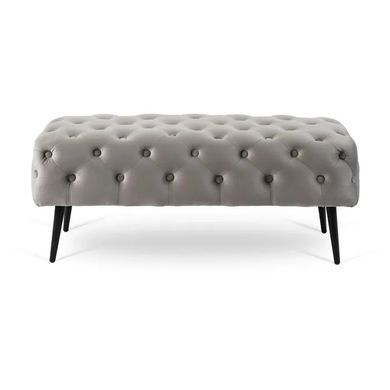 Лава оксамитова MEBEL ELITE VERA 2 Velvet Сірий фотографія