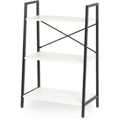 Стеллаж MEBEL ELITE VIOR белый / черный фотография