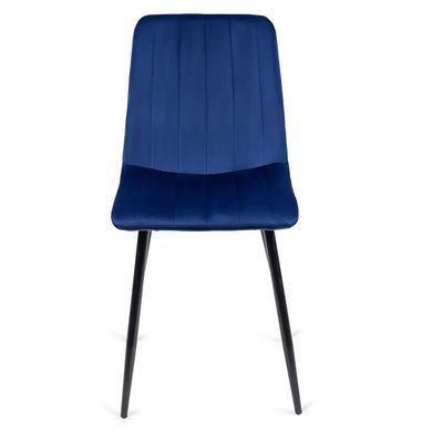 Стілець оксамитовий MEBEL ELITE IBIS Velvet, Темно-синій фотографія