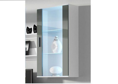 Витрина SOHO S-2 Cama 115 Белый Мат / Серый Глянец фотография