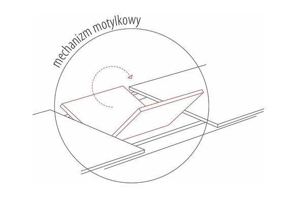 Стіл Розкладний PORTO CERAMIC Signal 120(160)x120 Сірий Мармур / Сталь Мат фотографія