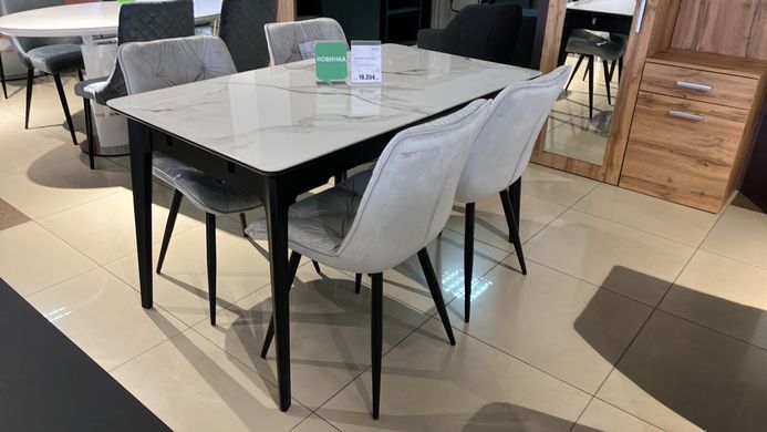 Стул STYLE Velvet Intarsio Светло Серый фотография