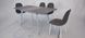 Стіл розкладний TM-81 VETRO 120(160)x80 Кераміка Айс Грей