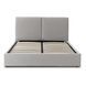 Кровать двуспальная MEBEL ELITE MARSYLIA Velvet 160x200 см Серый