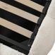 Кровать двуспальная MEBEL ELITE ANKARA 160x200 см Кремовая Букле