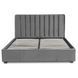 Ліжко двоспальне оксамитове 140x200 MEBEL ELITE MARI Velvet Сірий