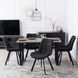 Стол MEBEL ELITE GLOS 135х80 см Дуб Рустик / Черный