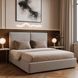 Кровать двуспальная MEBEL ELITE MARSYLIA Velvet 160x200 см Серый