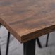 Стол MEBEL ELITE GLOS 135х80 см Дуб Рустик / Черный