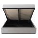 Кровать двуспальная MEBEL ELITE MARSYLIA Velvet 160x200 см Серый