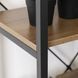 Стеллаж MEBEL ELITE TIM орех / черный