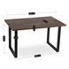 Стол MEBEL ELITE GLOS 135х80 см Дуб Рустик / Черный