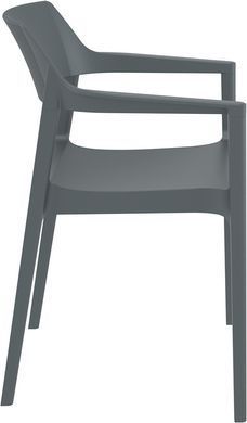Стілець Siesta Onto Tulum Armchair Dark Grey фотографія