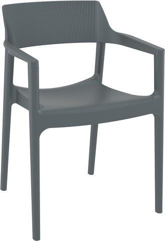 Стілець Siesta Onto Tulum Armchair Dark Grey фотографія