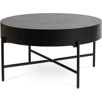 Журнальний столик MEBEL ELITE BELIEF 80x80 Чорний фотографія