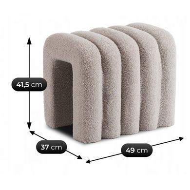 Пуф MEBEL ELITE PIKSEL Сірий фотографія