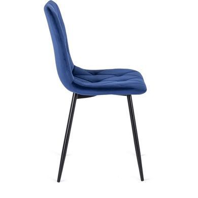 Стул бархатный MEBEL ELITE ROBIN Velvet Темно-синий фотография