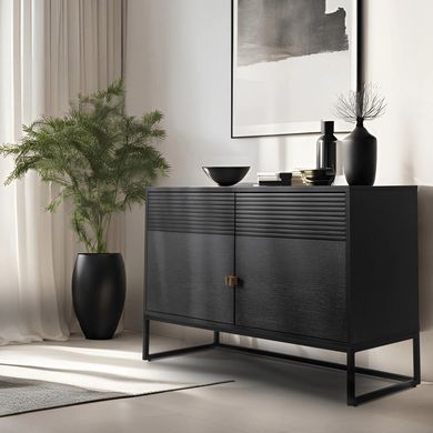 Комод MEBEL ELITE BRENEIS Черный фотография