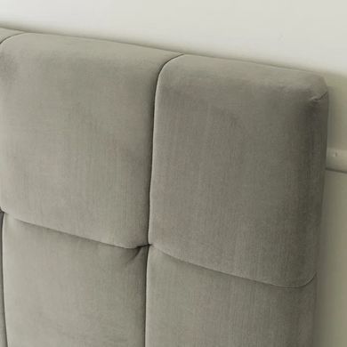 Ліжко двоспальне оксамитове MEBEL ELITE PANAMA Velvet 160x200 см Сірий фотографія