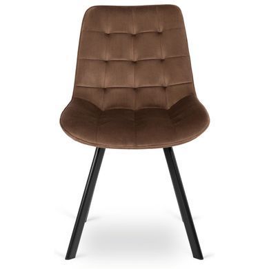 Стілець оксамитовий MEBEL ELITE RICK Velvet Коричневий фотографія
