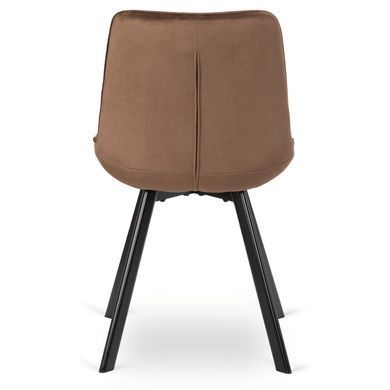 Стілець оксамитовий MEBEL ELITE RICK Velvet Коричневий фотографія