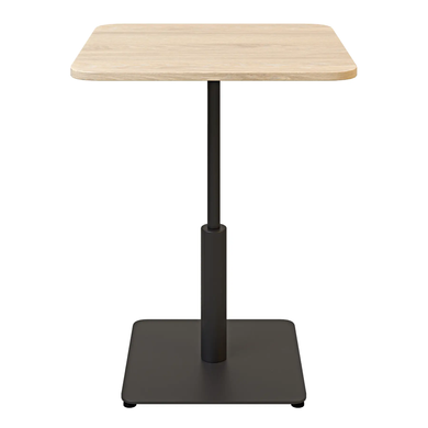 Стіл Ibiza Soft light Lovko 60x60 Чорний метал / дуб фотографія