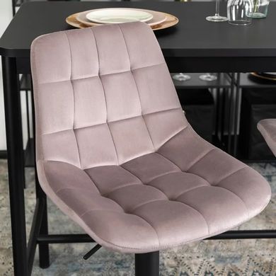 Барный стул бархатный MEBEL ELITE ARCOS 2 Velvet розовый фотография