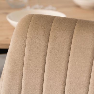 тілець оксамитовий MEBEL ELITE BARI Velvet Бежевий фотографія