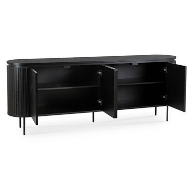 Комод MEBEL ELITE BECK 200 Черный фотография