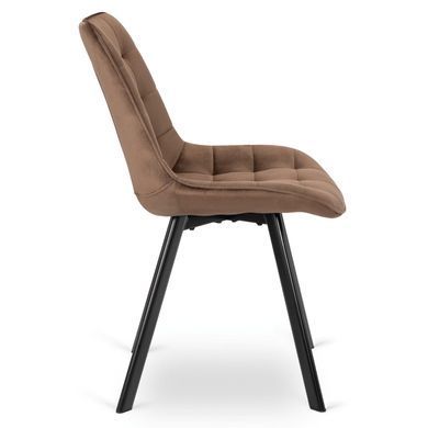 Стілець оксамитовий MEBEL ELITE RICK Velvet Коричневий фотографія