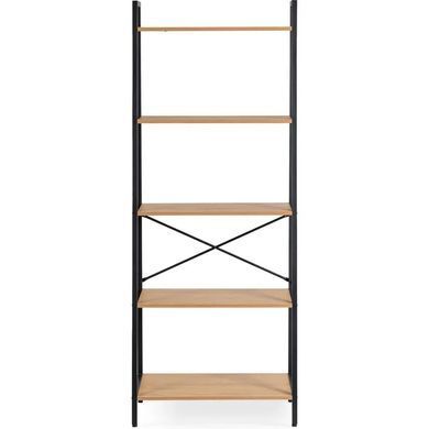 Стеллаж MEBEL ELITE ERVA Золотой дуб / Черный фотография