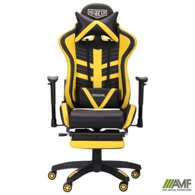 Комп'ютерне крісло VR Racer BattleBee AMF Чорний Жовтий фотографія