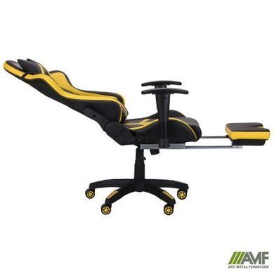 Комп'ютерне крісло VR Racer BattleBee AMF Чорний Жовтий фотографія