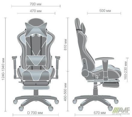 Комп'ютерне крісло VR Racer BattleBee AMF Чорний Жовтий фотографія