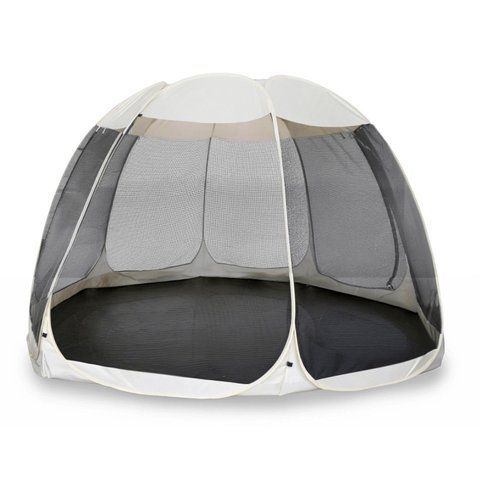 Садовая беседка с москитной сеткой Mebel Elit CAMA 395 см Бежевый/черный