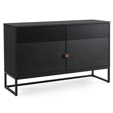 Комод MEBEL ELITE BRENEIS Чорний фотографія