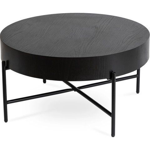 Журнальный столик MEBEL ELITE BELIEF 80x80 Черный фотография
