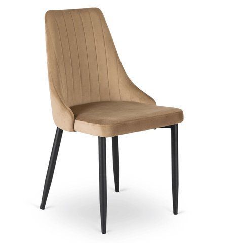 тілець оксамитовий MEBEL ELITE BARI Velvet Бежевий фотографія
