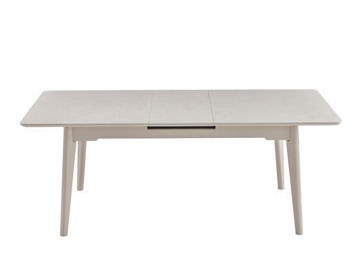 Стол раскладной TM-125 Vetro 160(200)x90 крема саббия + капучино фотография