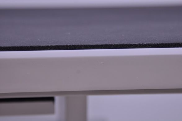 Cтол обеденный Alaras II Signal 120(180)x80 Эффект Камня Черный / Белый Лак фотография