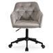 Стілець офісний поворотний оксамитовий MEBEL ELITE KONOR Velvet Сірий