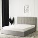 Ліжко двоспальне оксамитове MEBEL ELITE PANAMA Velvet 160x200 см Сірий