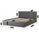 Кровать двуспальная бархатная MEBEL ELITE ALISSON Velvet 140x200 Серый