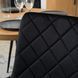 Стілець оксамитовий MEBEL ELITE FORIS Velvet Чорний