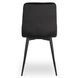 Стілець оксамитовий MEBEL ELITE FORIS Velvet Чорний