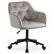 Стілець офісний поворотний оксамитовий MEBEL ELITE KONOR Velvet Сірий