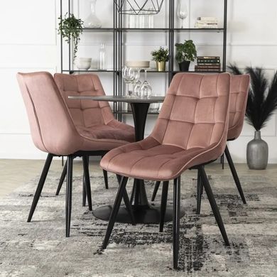 Стул бархатный MEBEL ELITE RIO Velvet, Розовый фотография